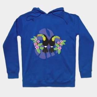 Keel billed toucans couple Hoodie